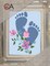 Collection D'Art Needlepoint Tapestry Kit 5.5"X7"-Footprints - Baby Boy